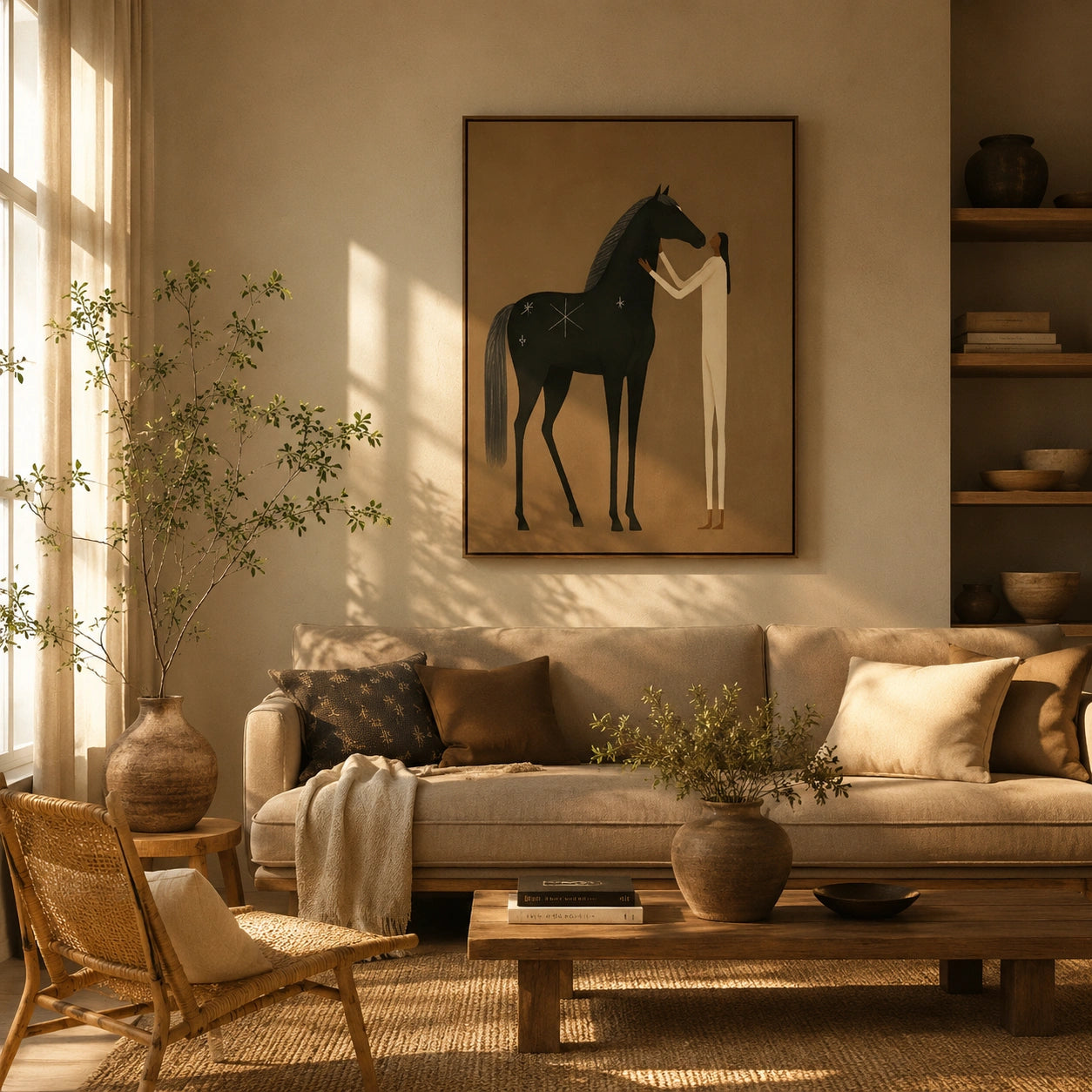 Vintage Americana Art | Midnight Tenderness