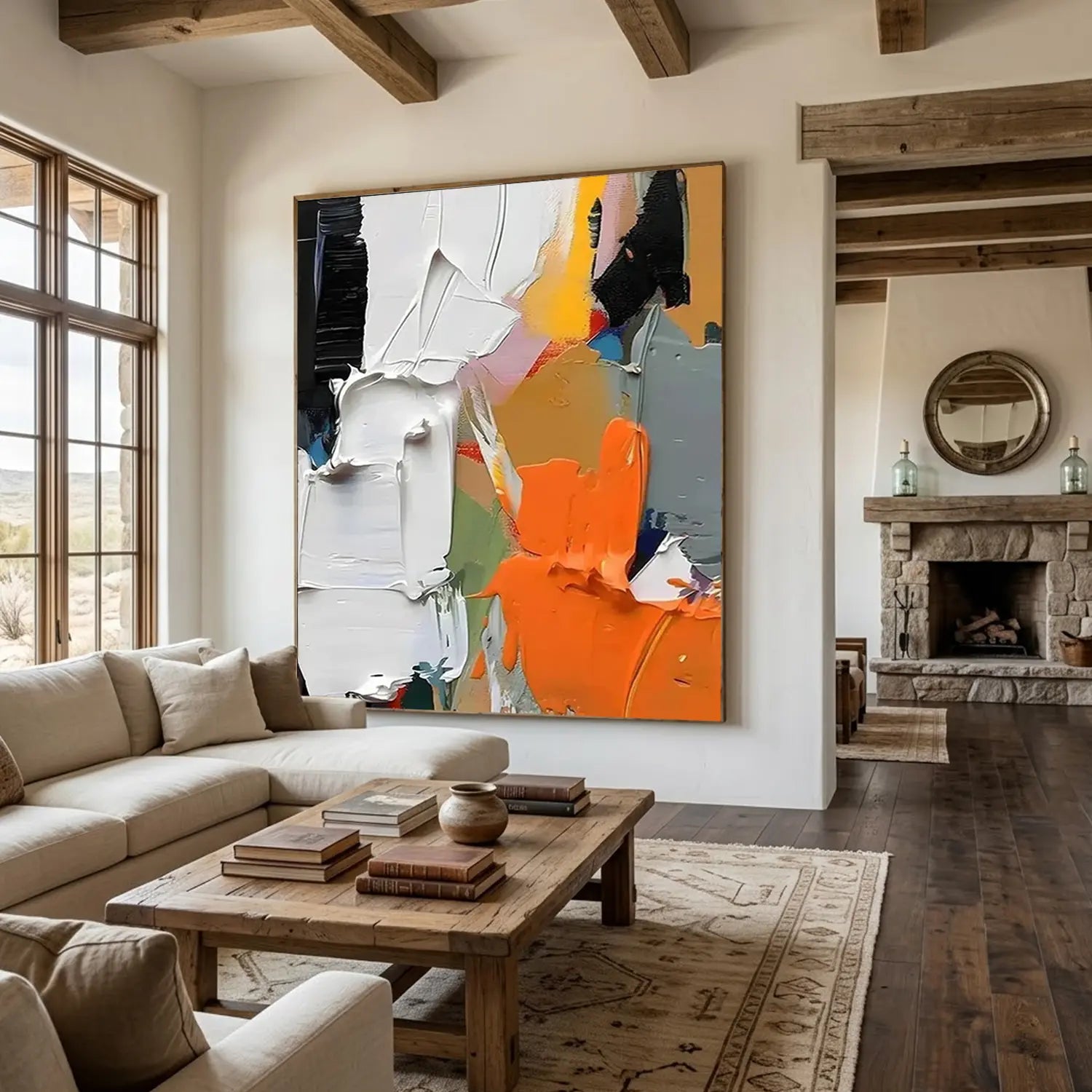 Abstract Textured Painting Canvas