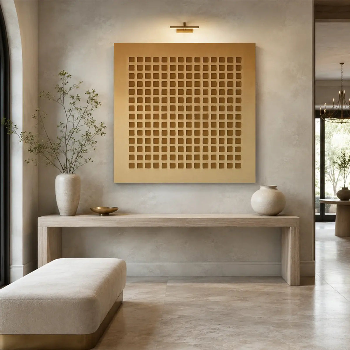 Brown Wabi Sabi Canvas Art #WS036