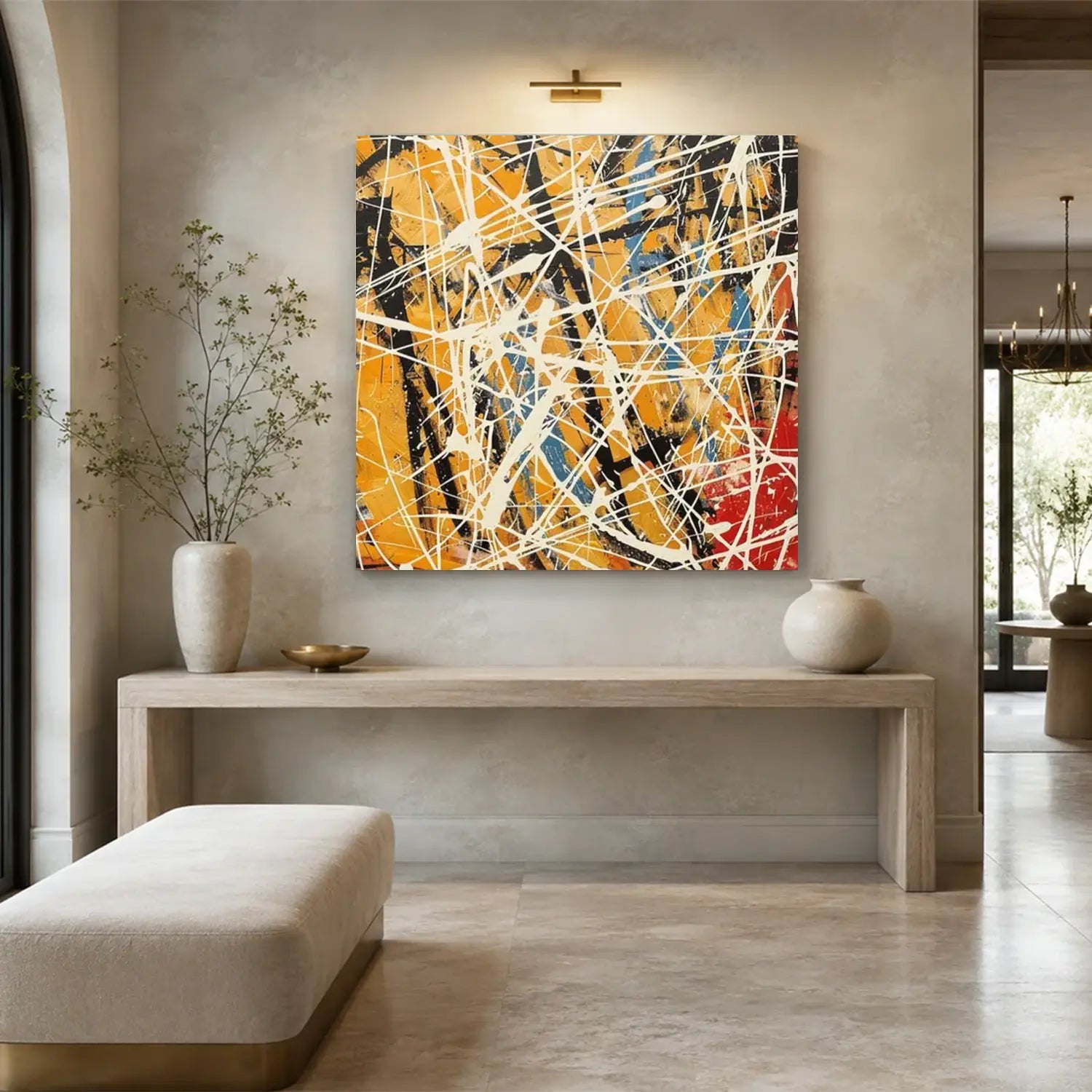 Colorful Pollock Art #PL009