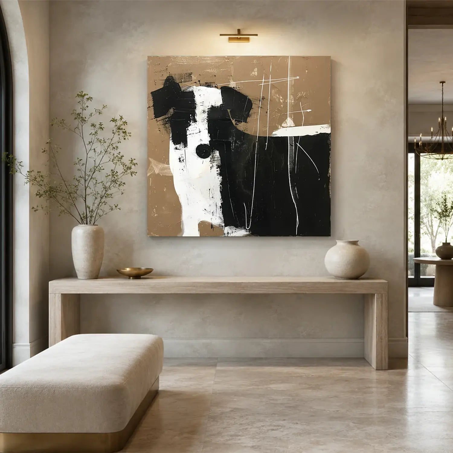 Abstract Animal Dog Wall Art