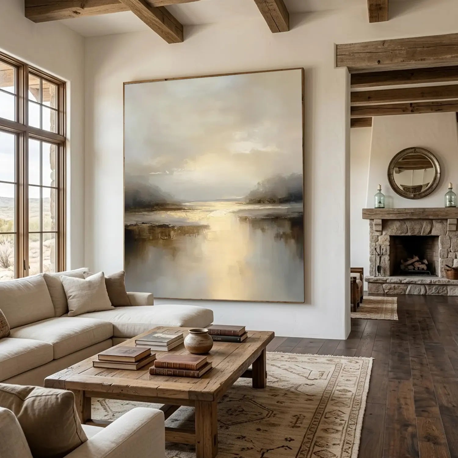 Ocean And Sky Abstract Wall Art