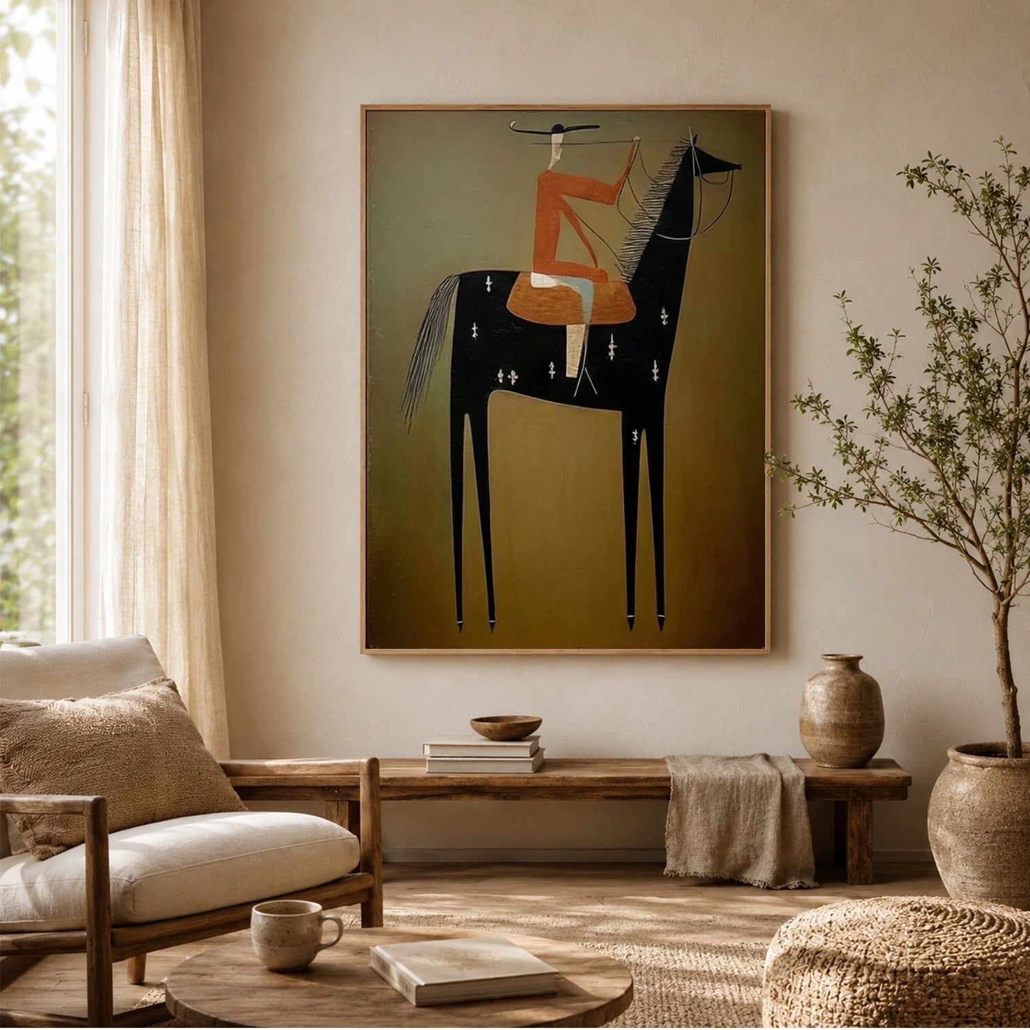 Vintage Americana Art | Equestrian Reverie