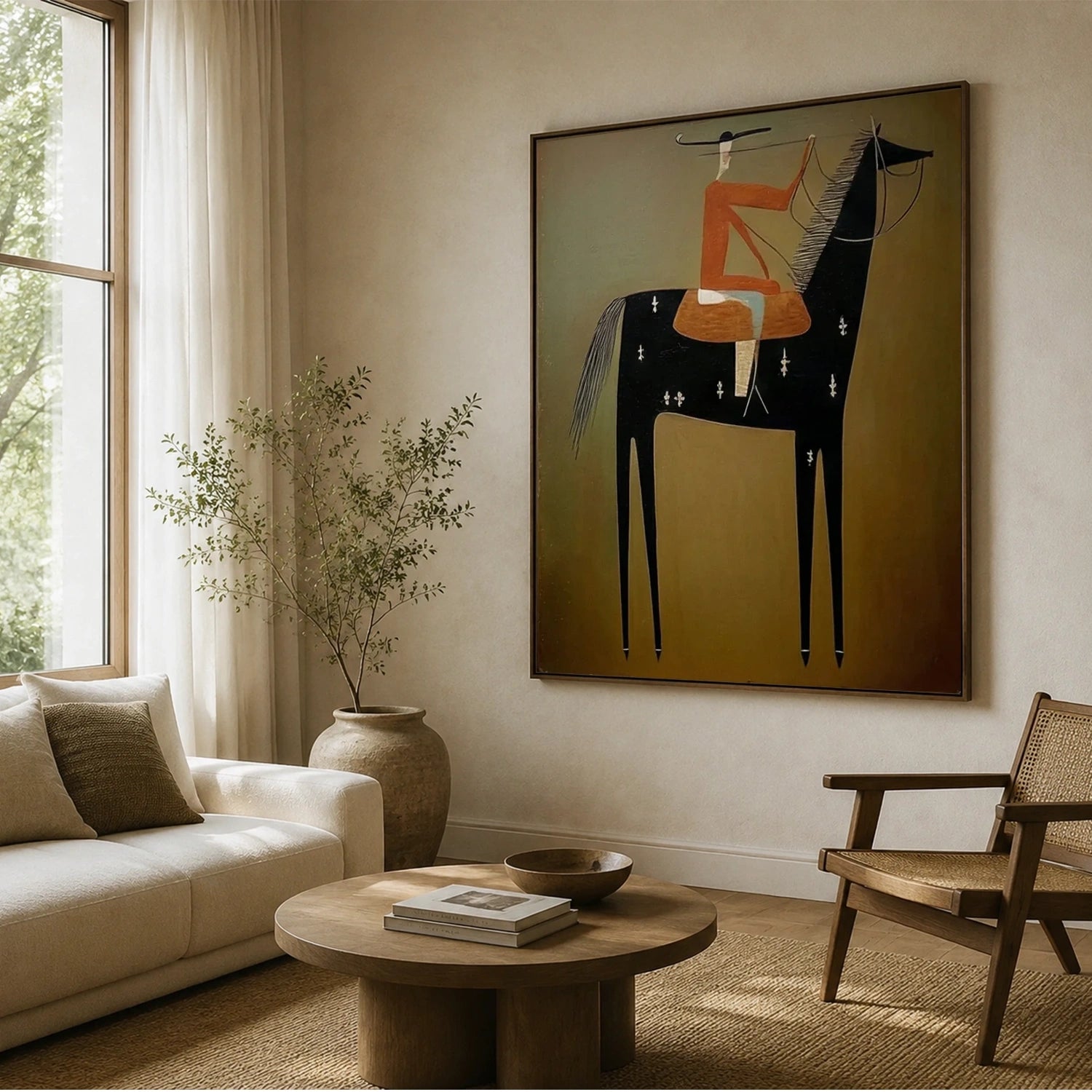 Vintage Americana Art | Equestrian Reverie