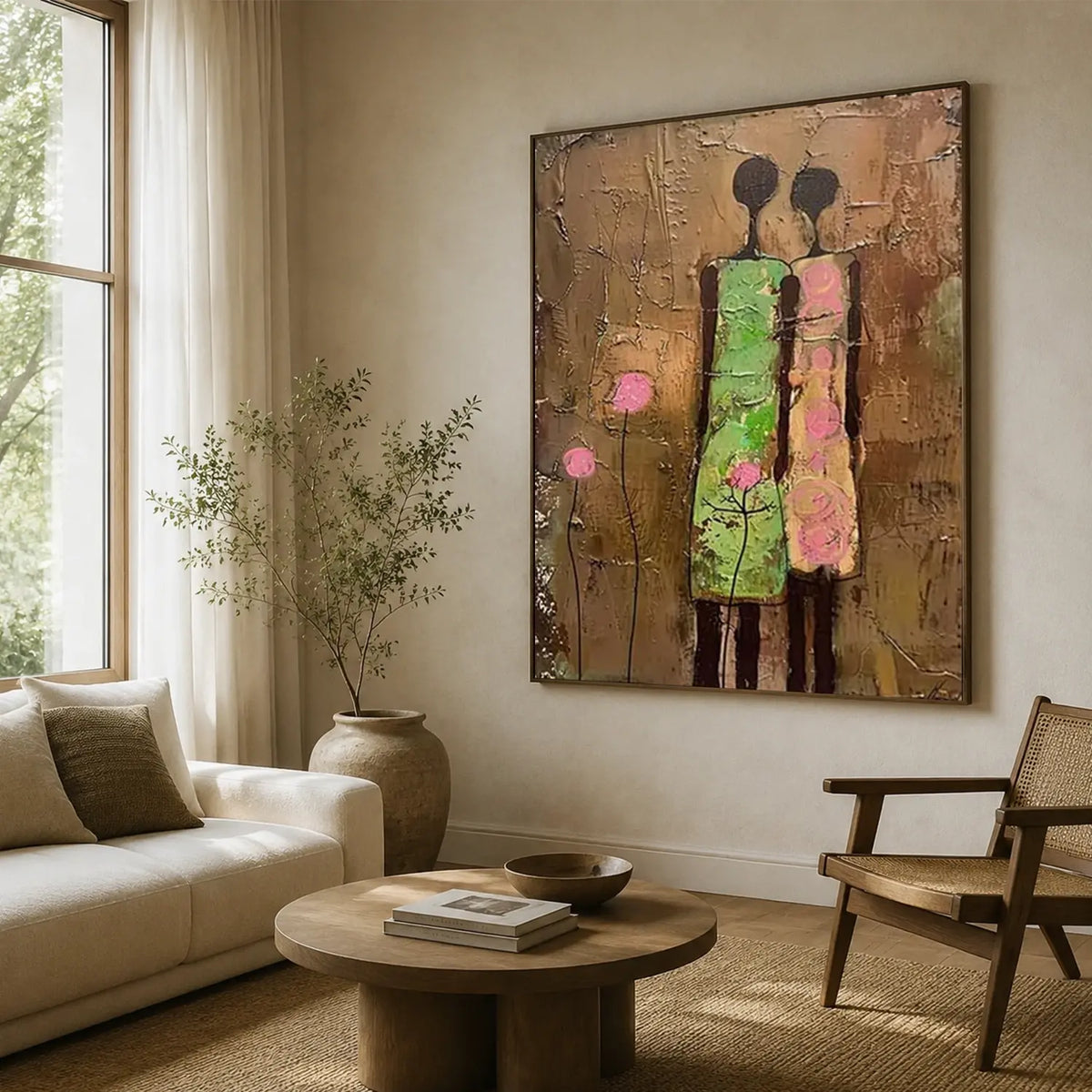 Abstract Portrait Canvas Art #AW159