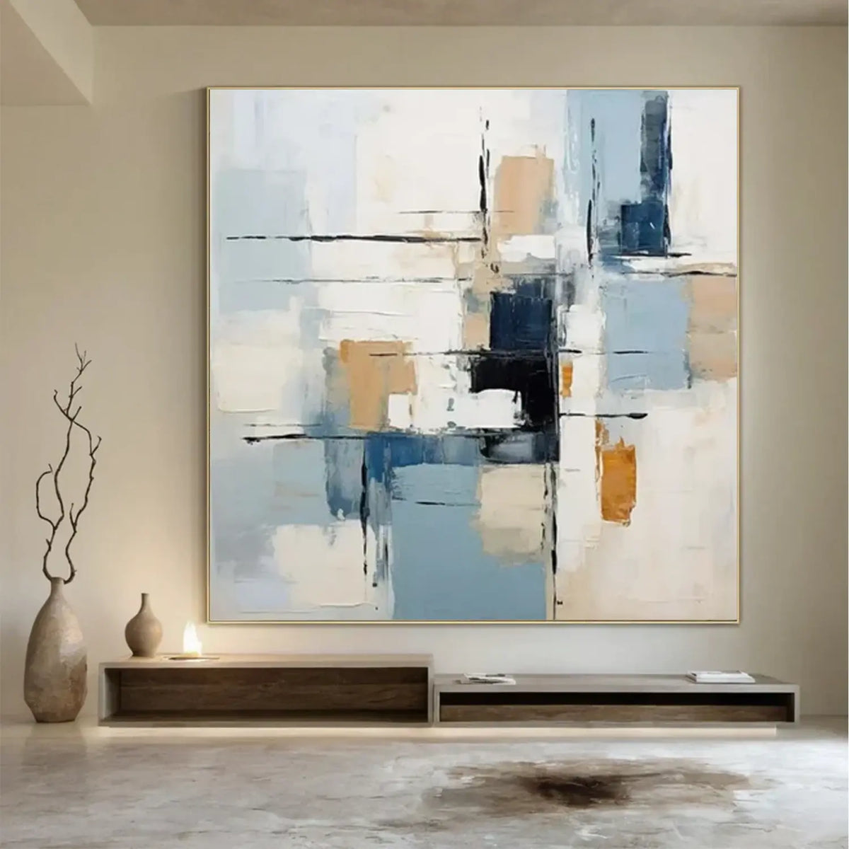Abstract Painting Canvas #AW001