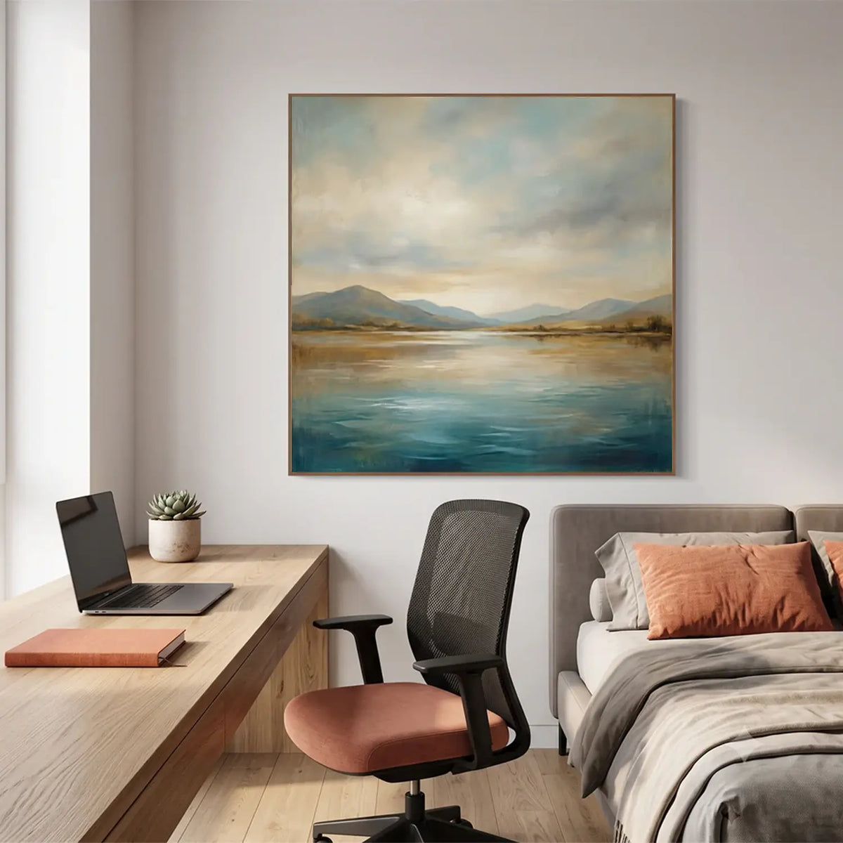 Ocean And Sky Abstract Wall Art #OS051