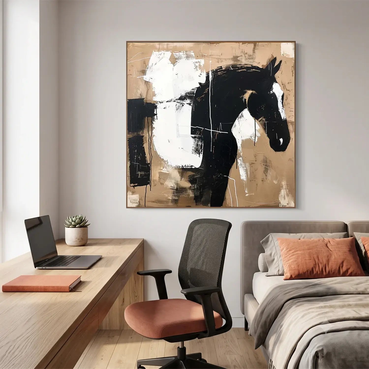 Abstract Animal Horse Wall Art