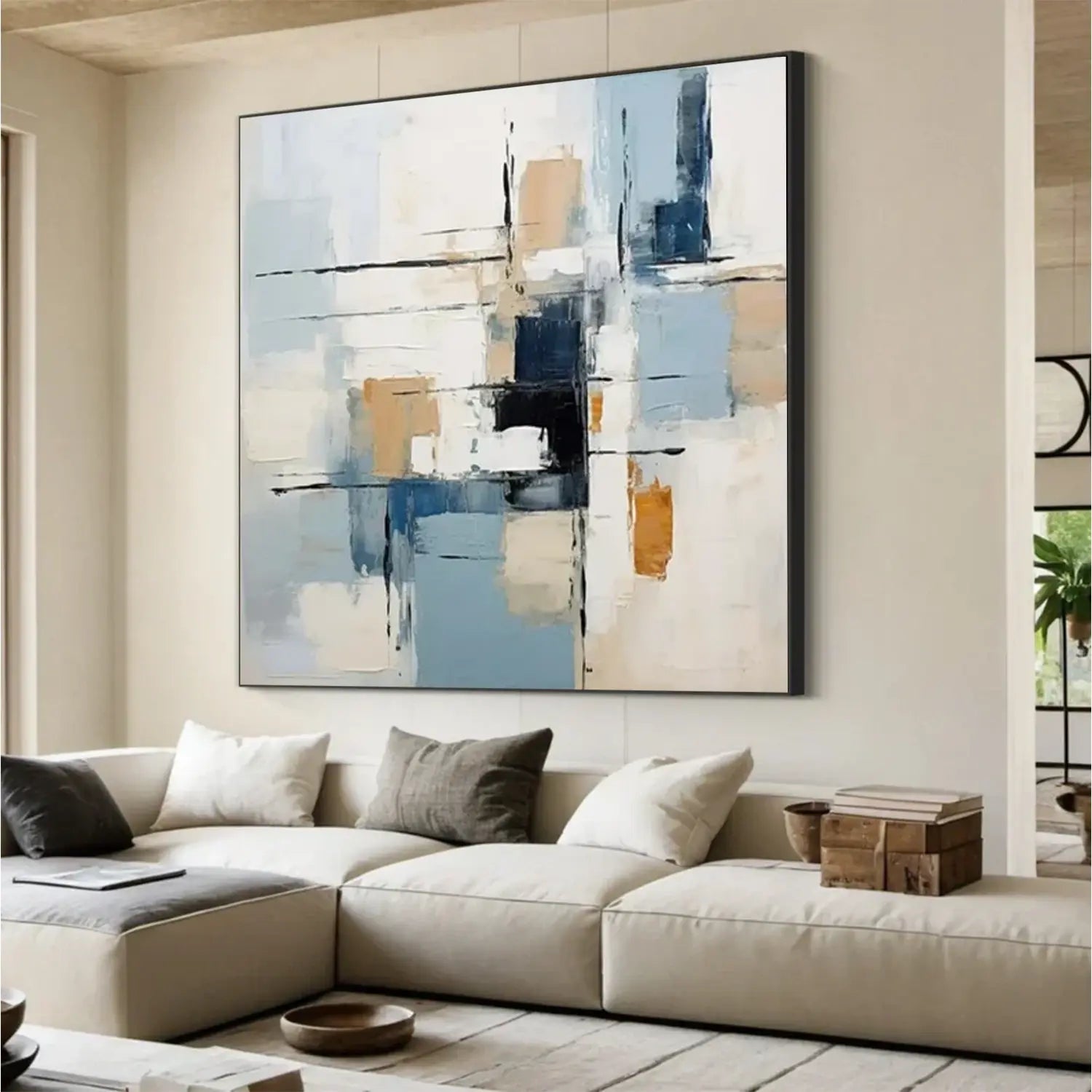 Abstract Painting Canvas #AW001