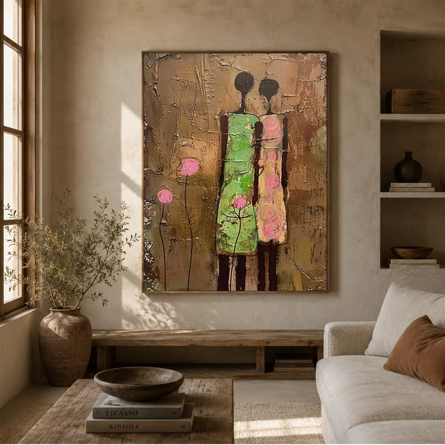 Abstract Portrait Canvas Art #AW159
