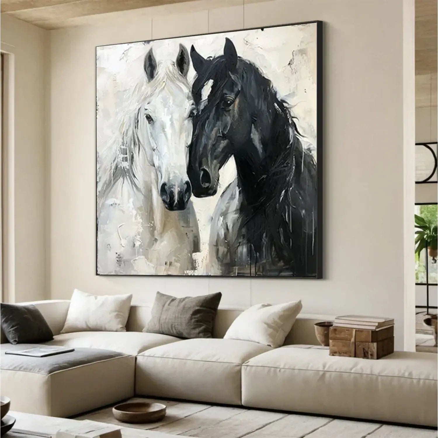 Abstract Animal Horse Canvas Art