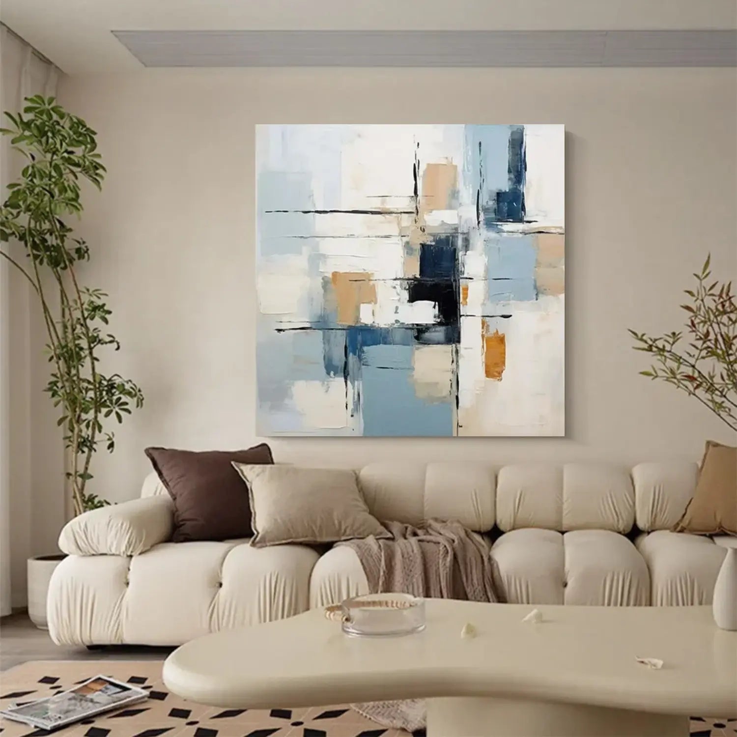 Abstract Painting Canvas #AW001