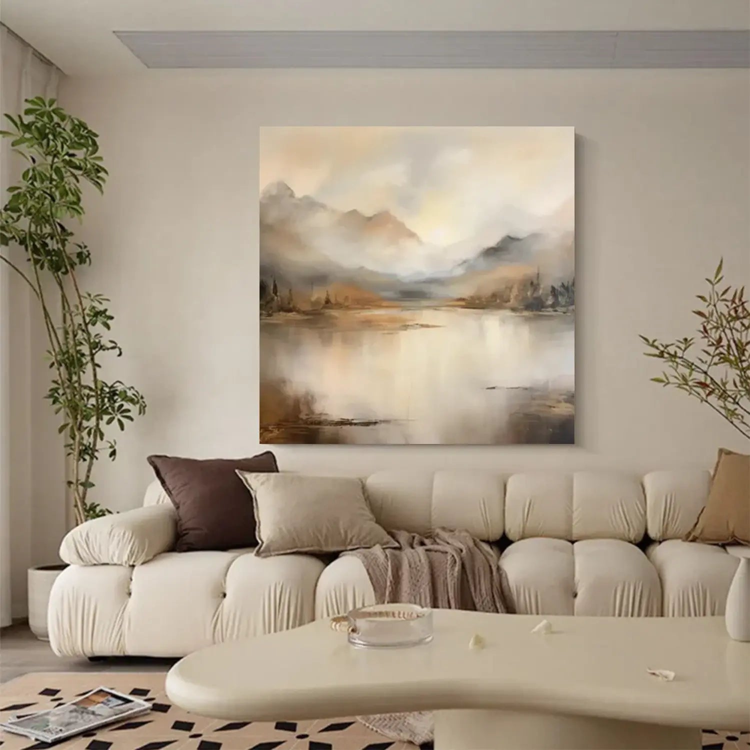 Abstract Mountain Canvas Art