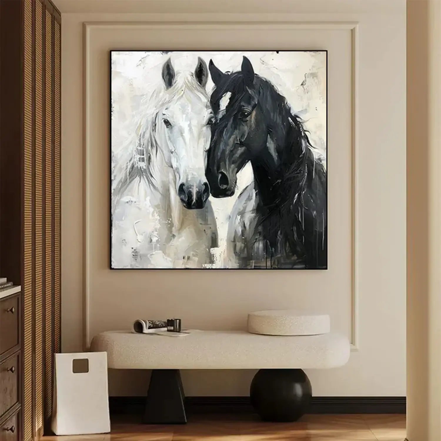 Abstract Animal Horse Canvas Art