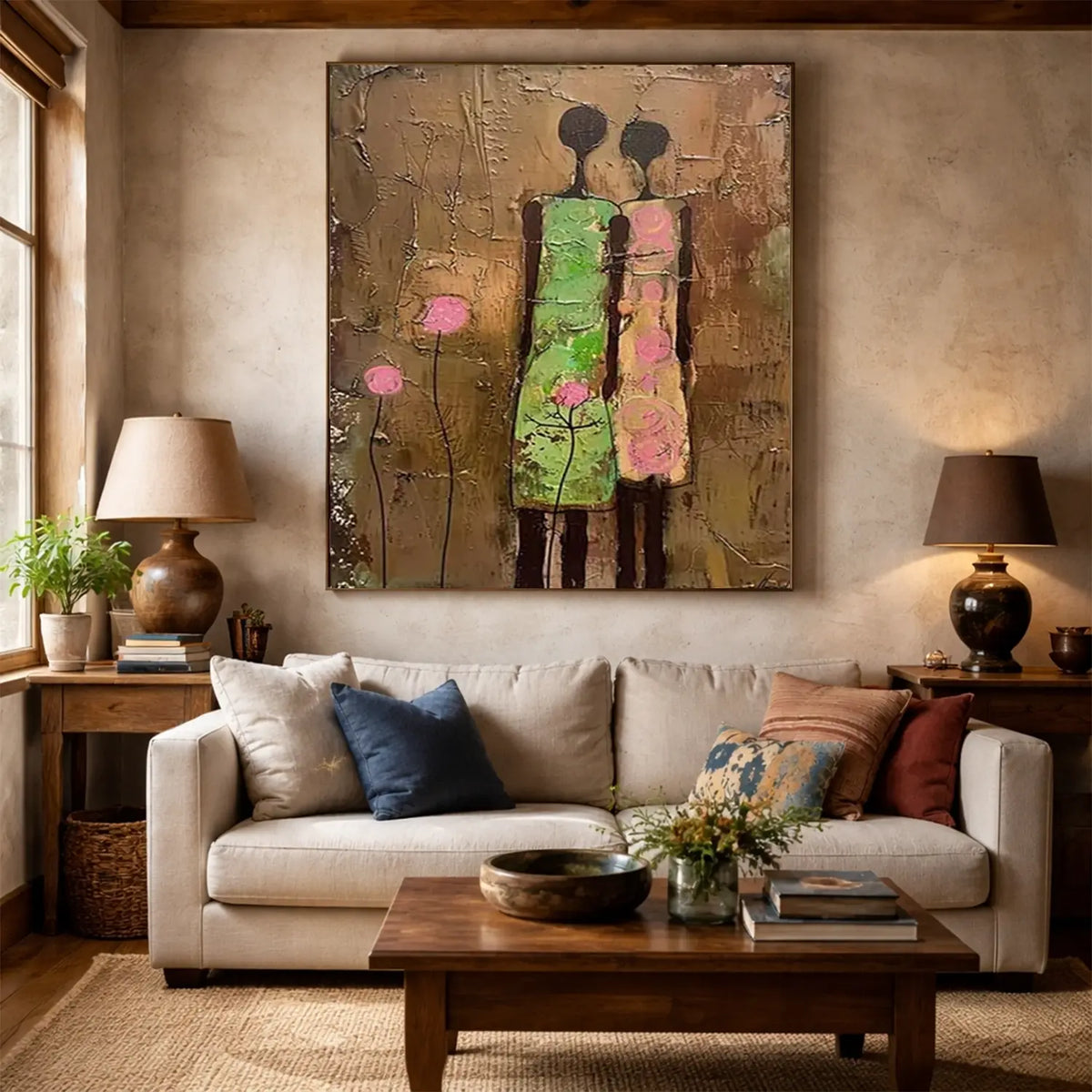 Abstract Portrait Canvas Art #AW159