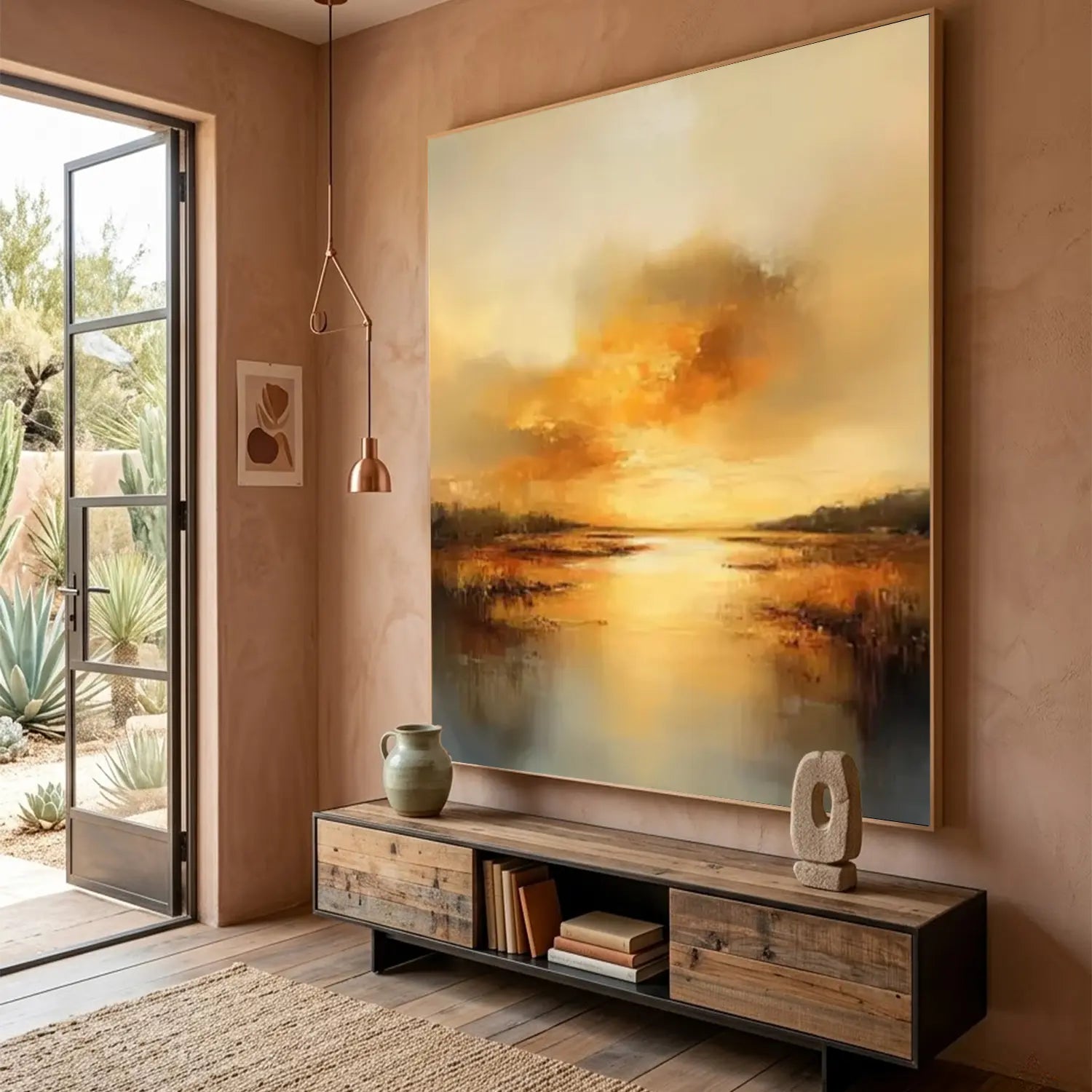 Ocean And Sky Abstract Wall Art