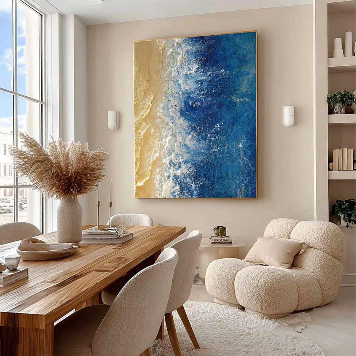 Ocean Textured Painting Canvas #OS059