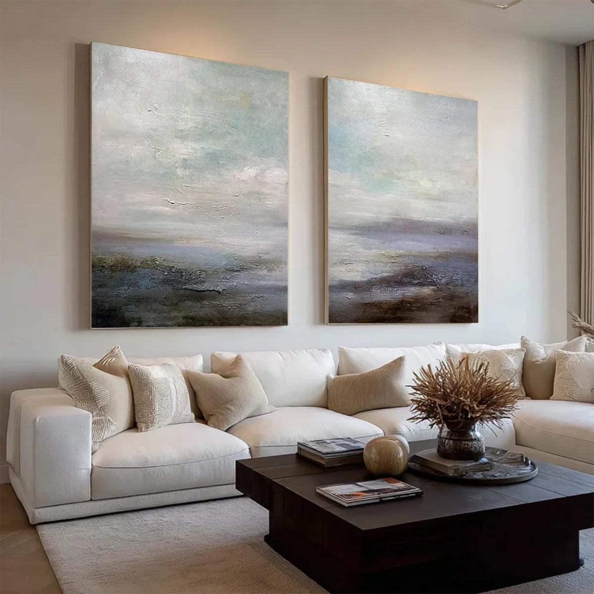 Abstract Painting Canvas Set of 2 #AW184