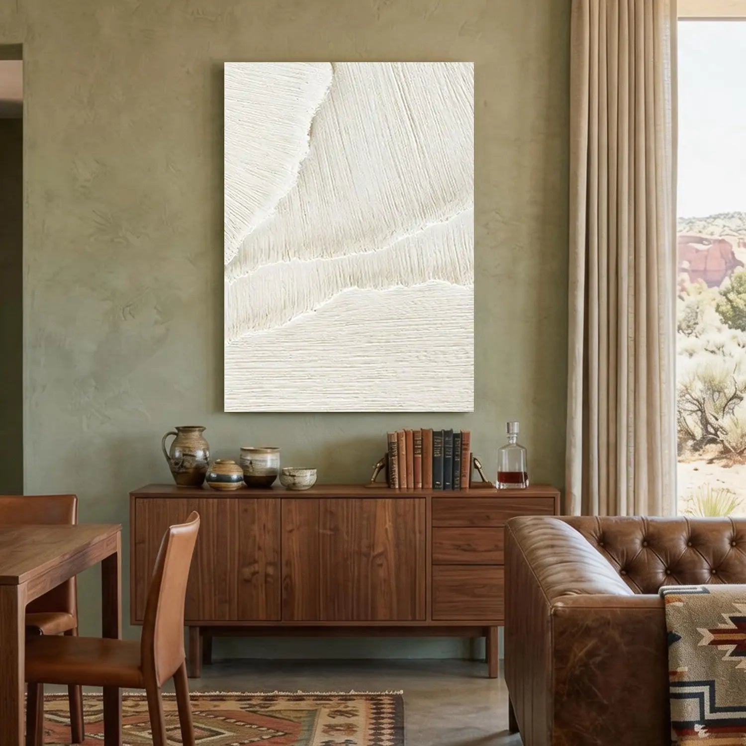 Plaster Art Minimalist Textured Painting