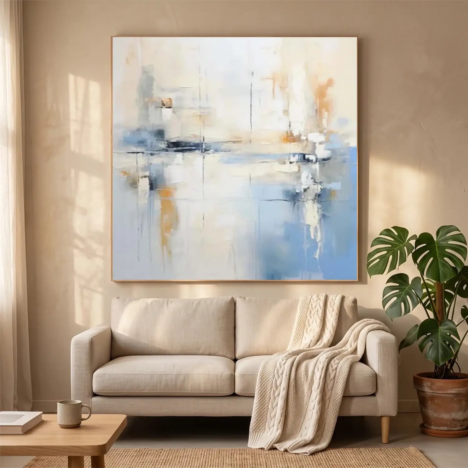 Abstract Painting Canvas #AW009