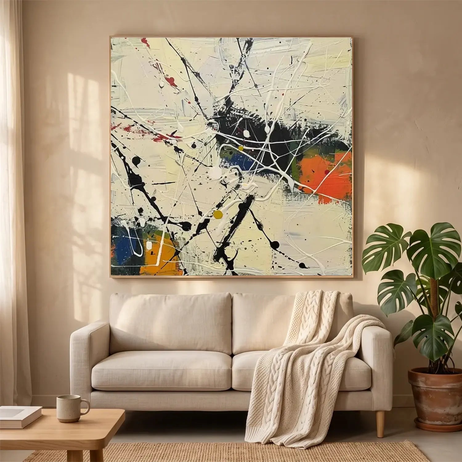 Colorful Pollock Art #PL008