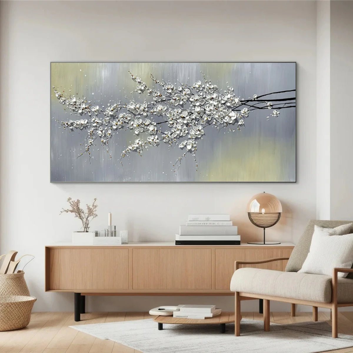 Abstract Flower And Tree Canvas Art #FT062
