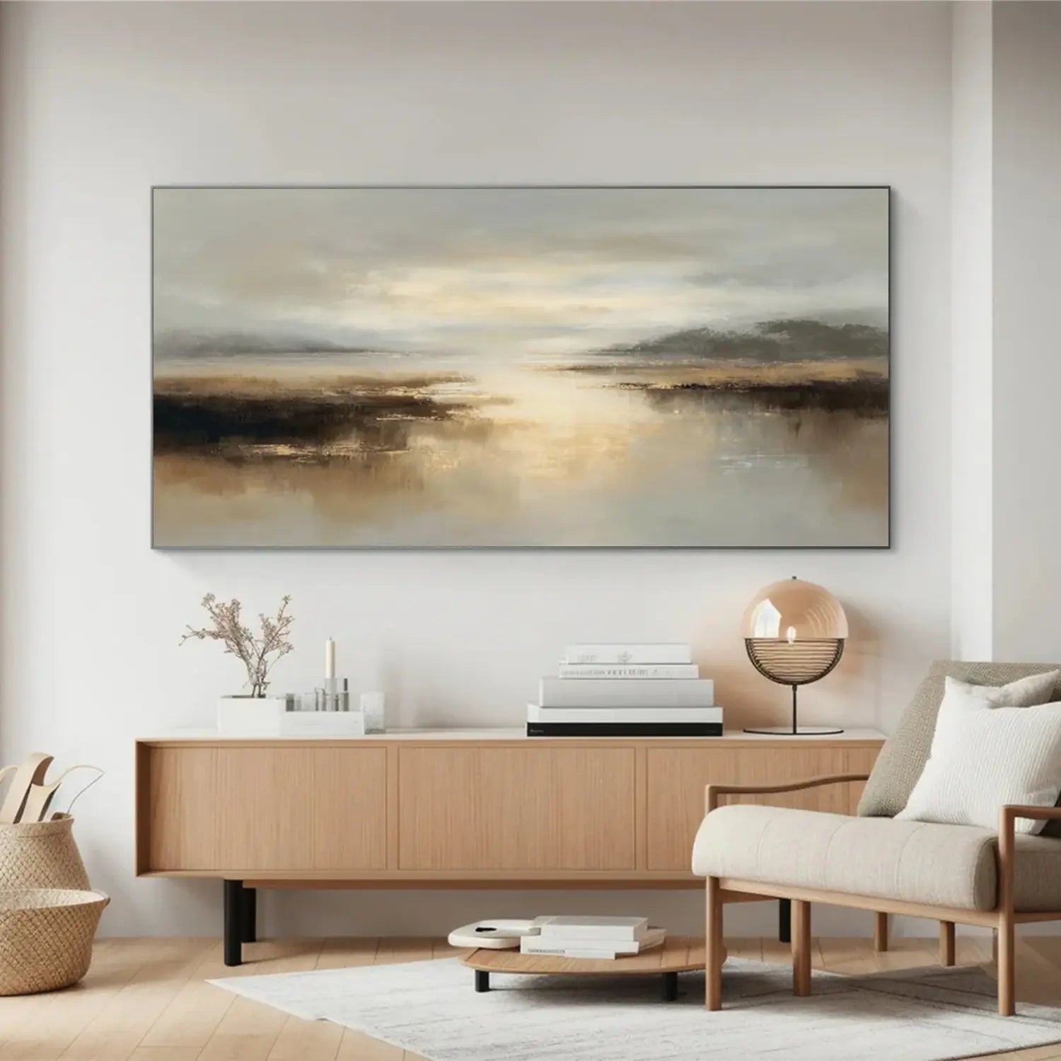 Ocean And Sky Abstract Wall Art