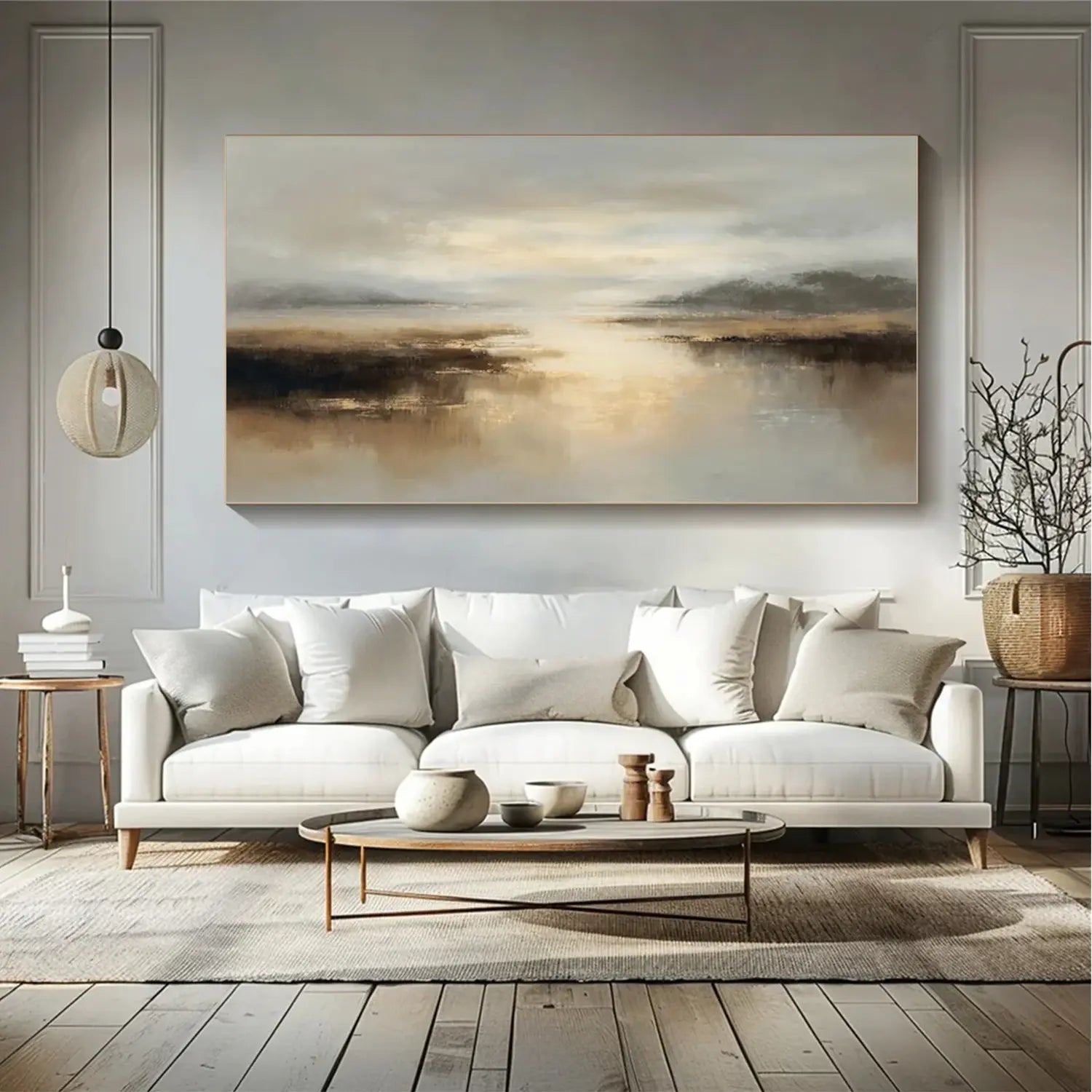 Ocean And Sky Abstract Wall Art