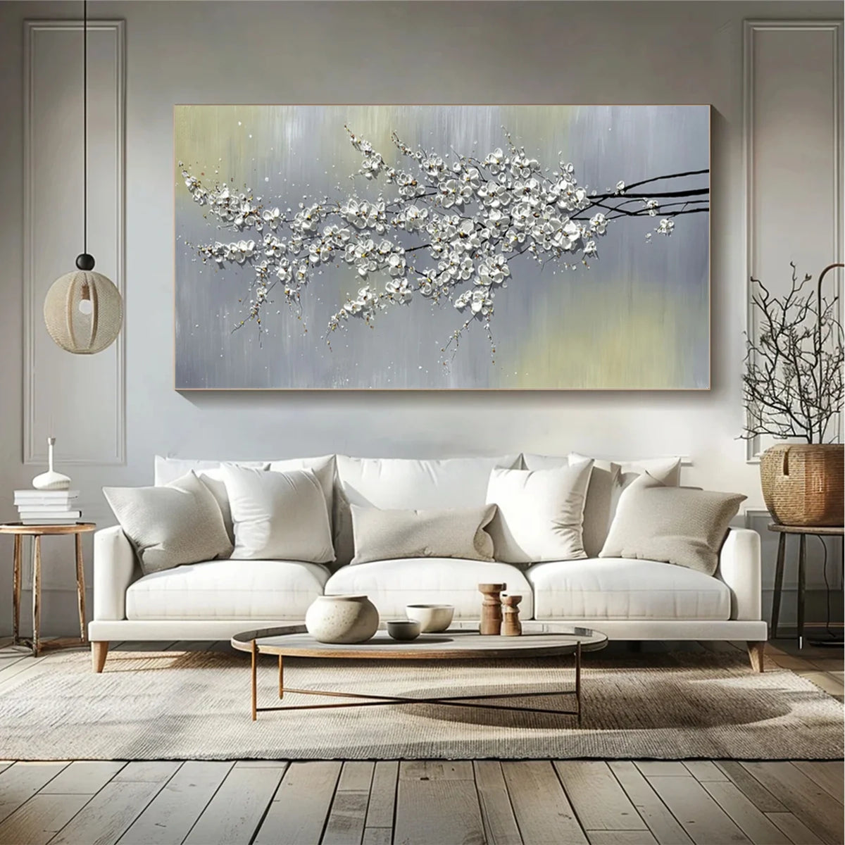 Abstract Flower And Tree Canvas Art #FT062