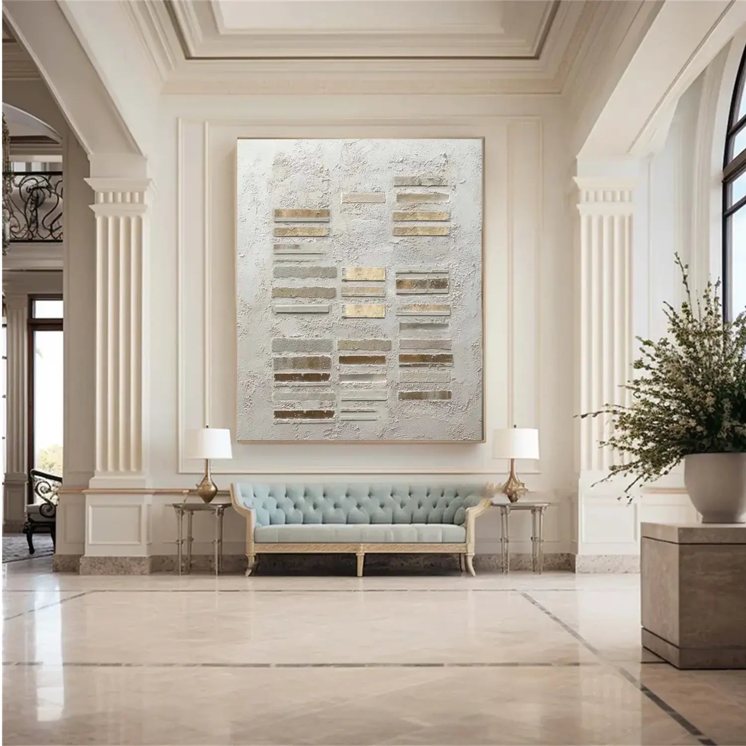 Wabi Sabi Textured Canvas Art #WS046