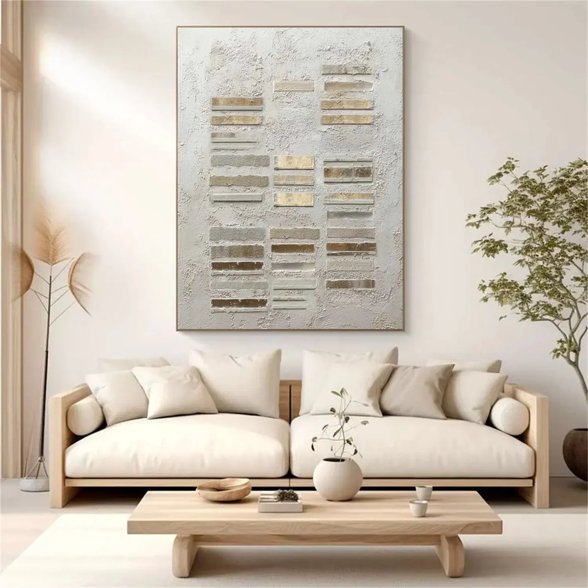 Wabi Sabi Textured Canvas Art #WS046