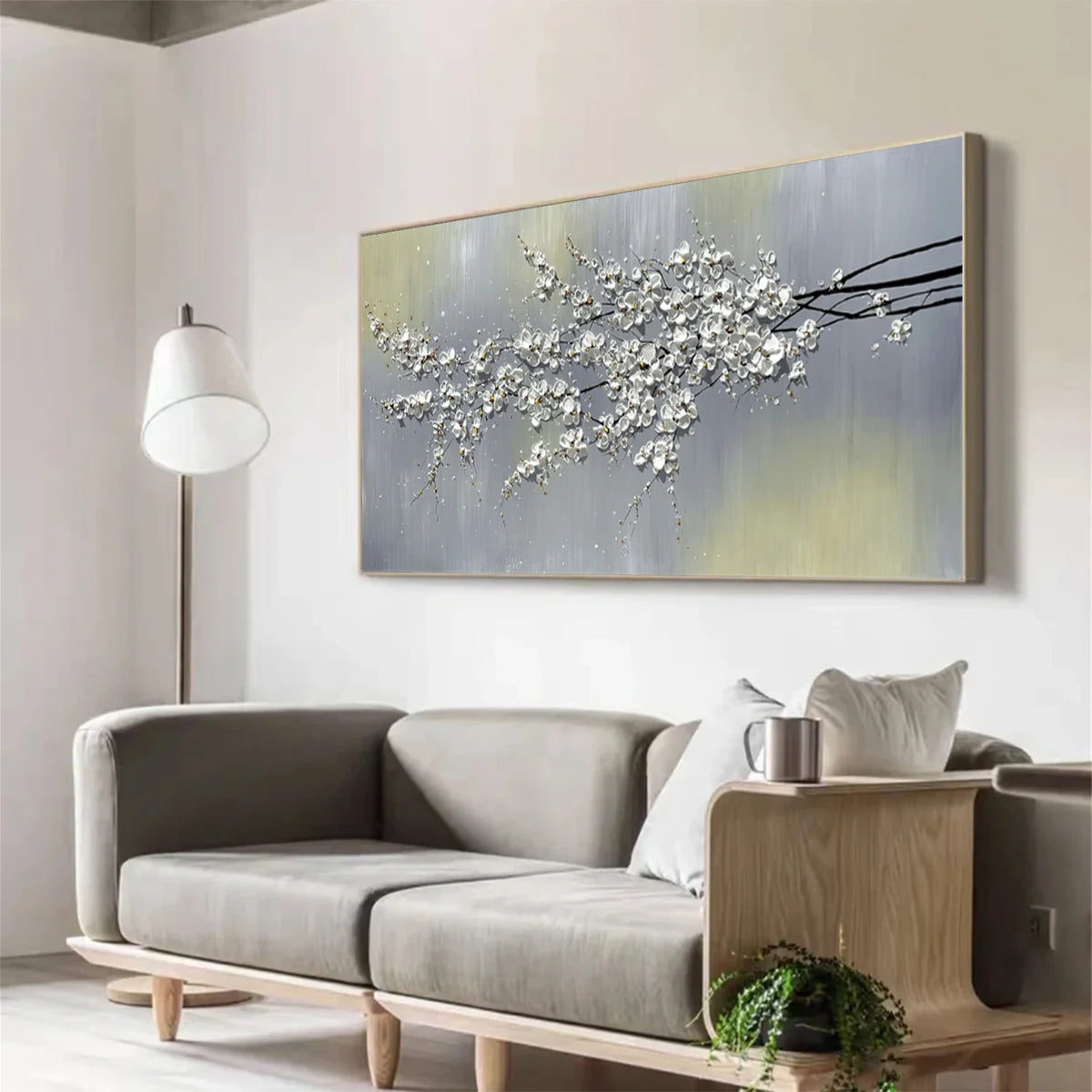 Abstract Flower And Tree Canvas Art #FT062