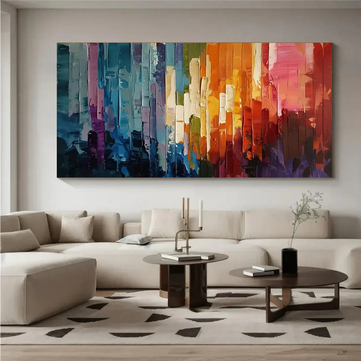 Colorful Abstract Textured Wall Art #AW184