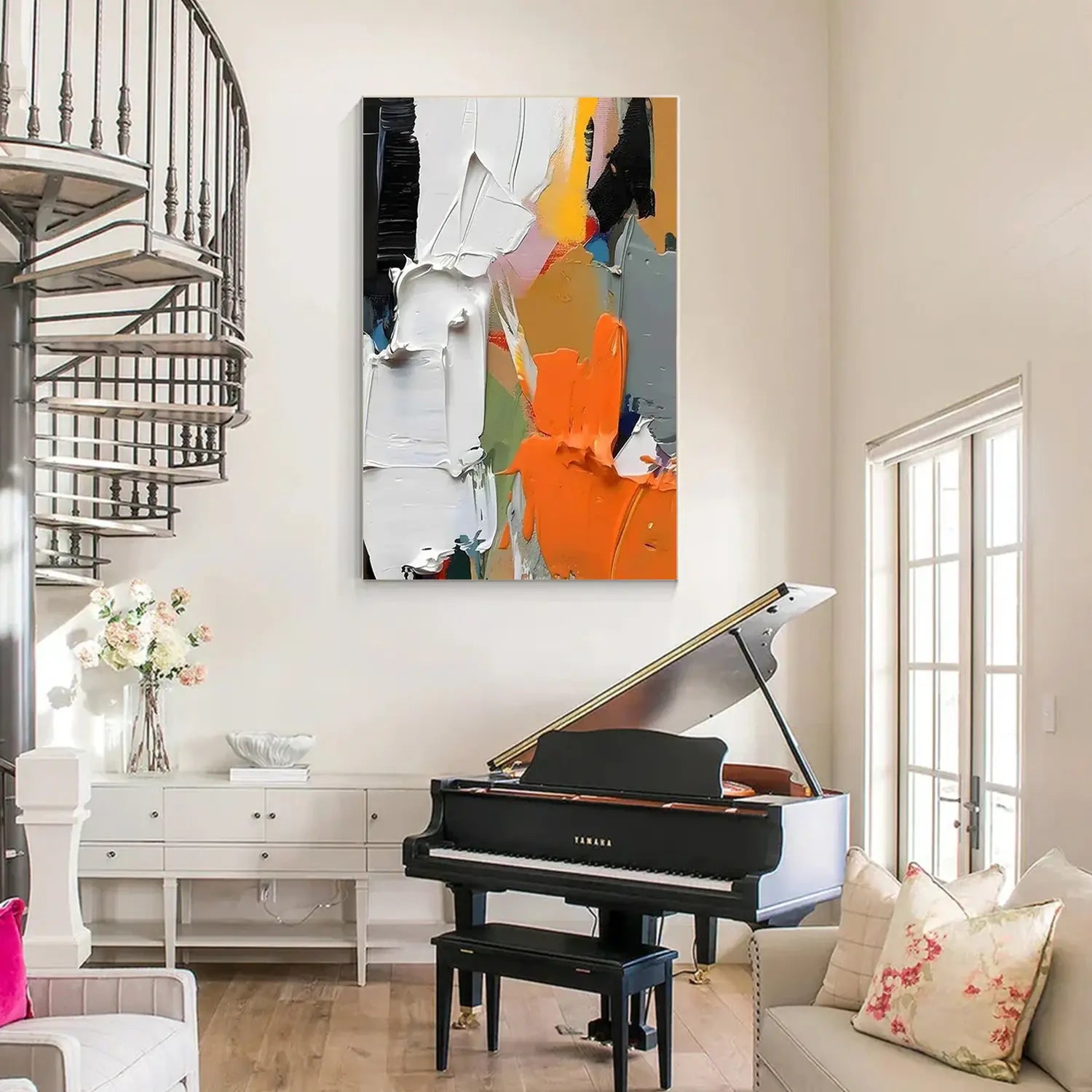 Abstract Textured Painting Canvas