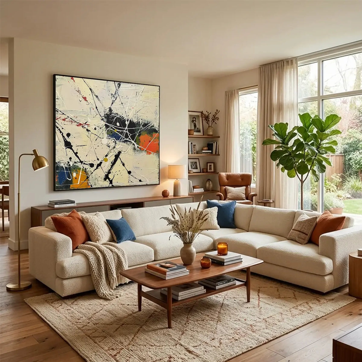 Colorful Pollock Art #PL008