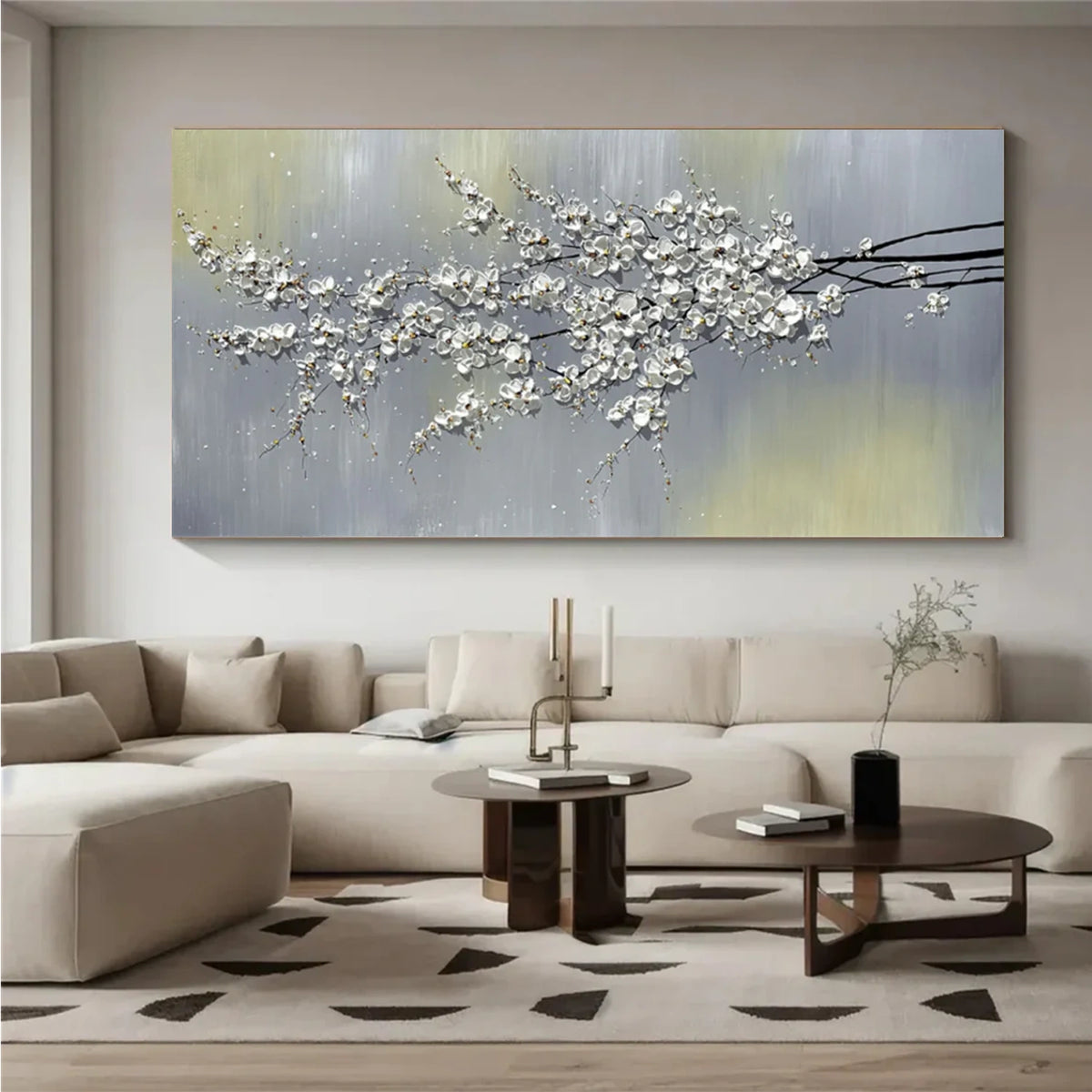 Abstract Flower And Tree Canvas Art #FT062