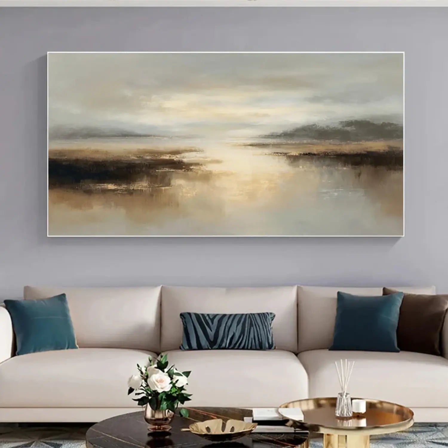 Ocean And Sky Abstract Wall Art