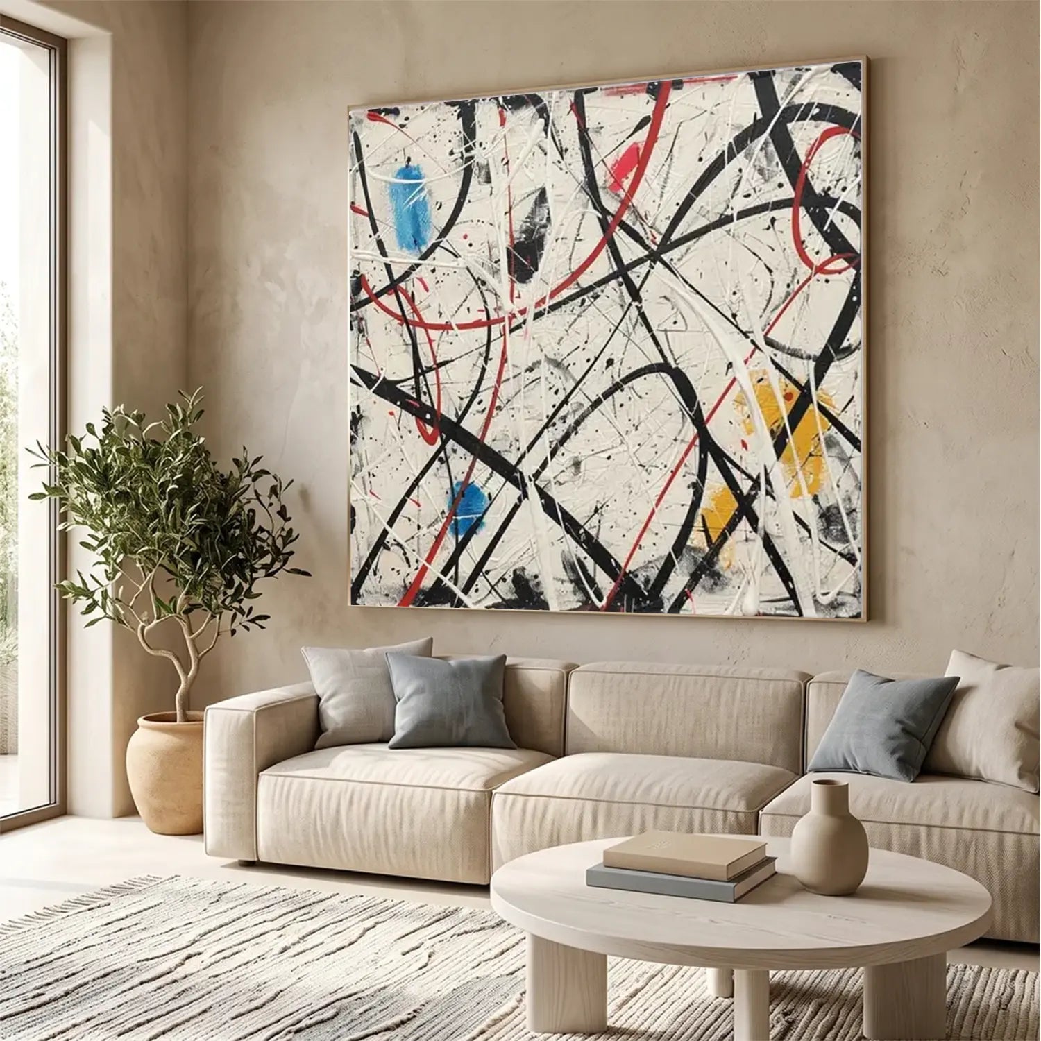 Colorful Pollock Art #PL007