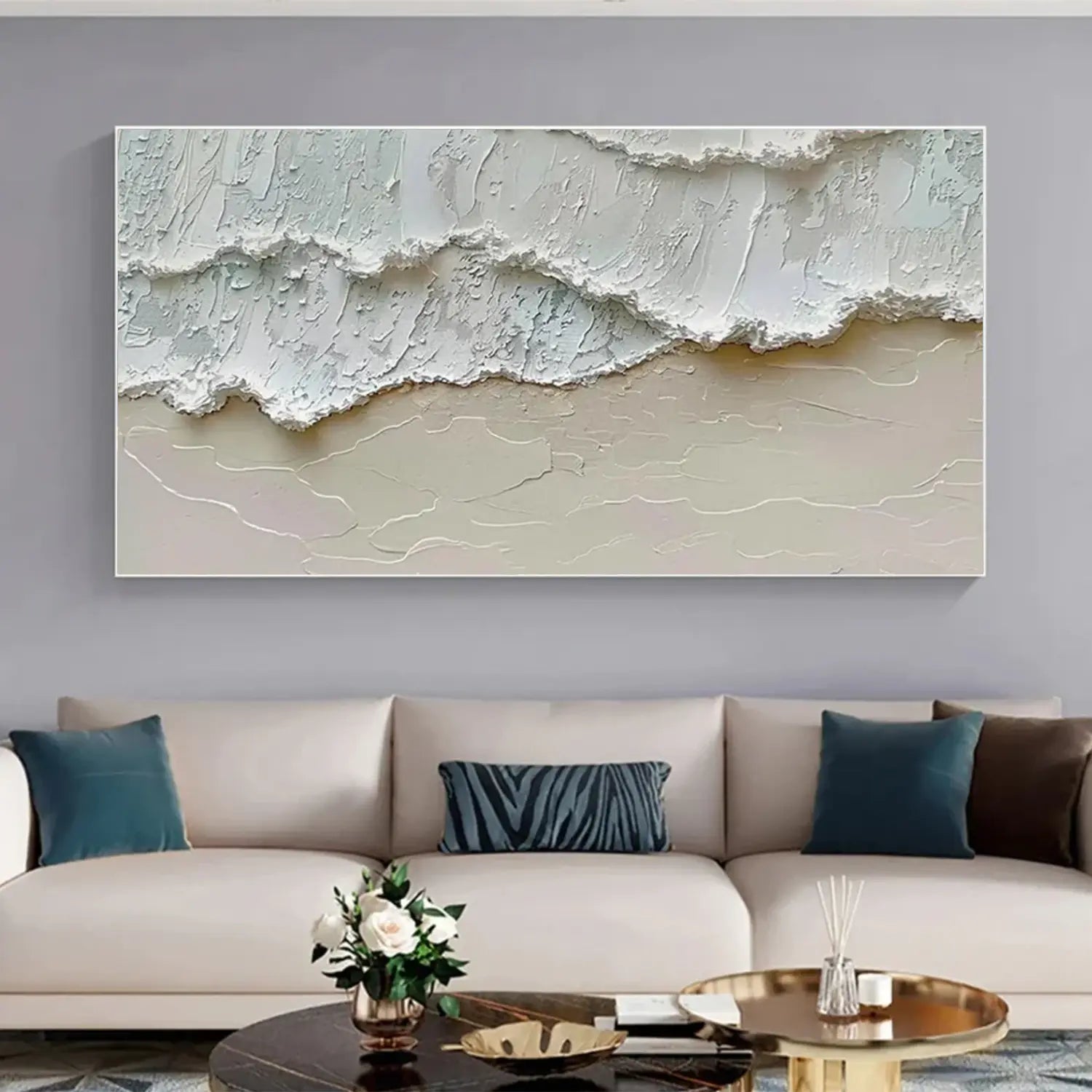 Ocean Abstract Textured Wall Art #OP038