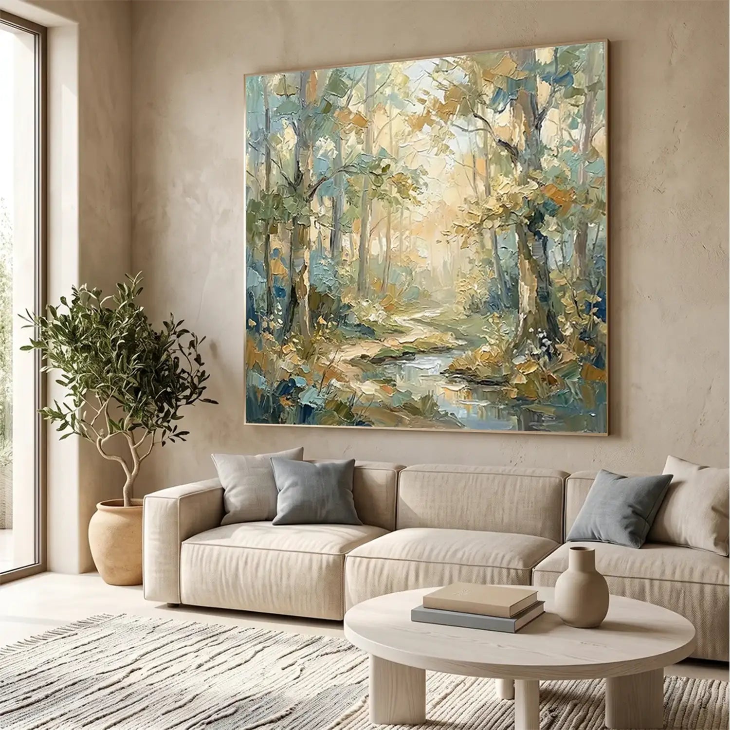 Tree Abstract Textured Wall Art #FT050
