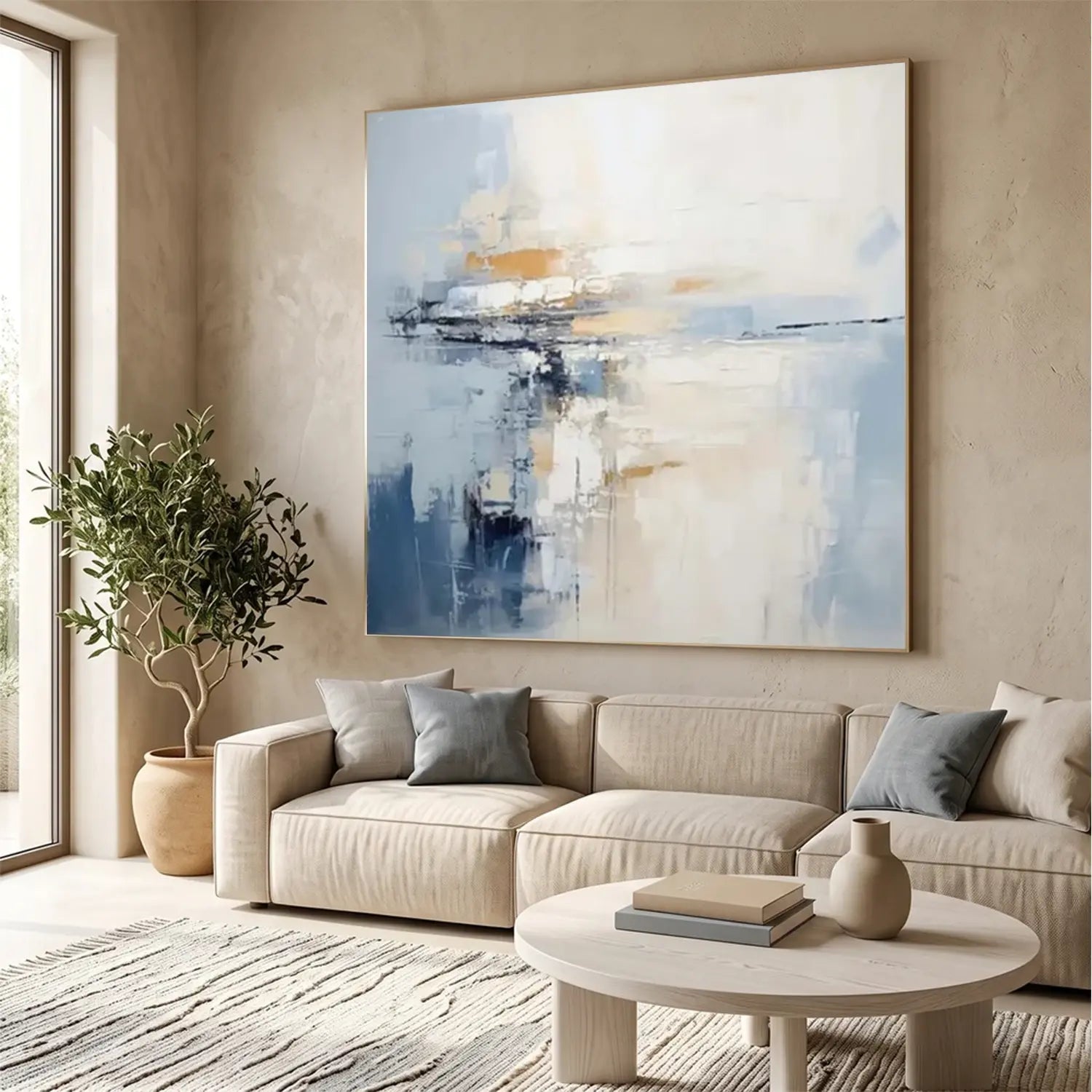 Abstract Painting Canvas #AW007