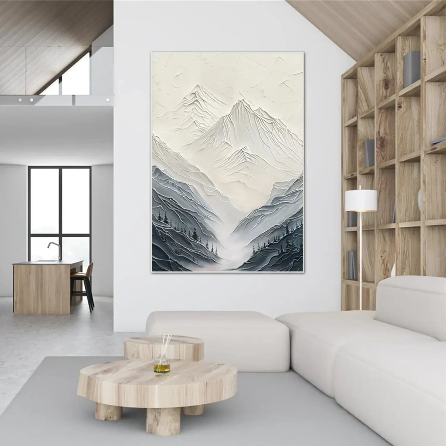 Mountain Textured Canvas Art