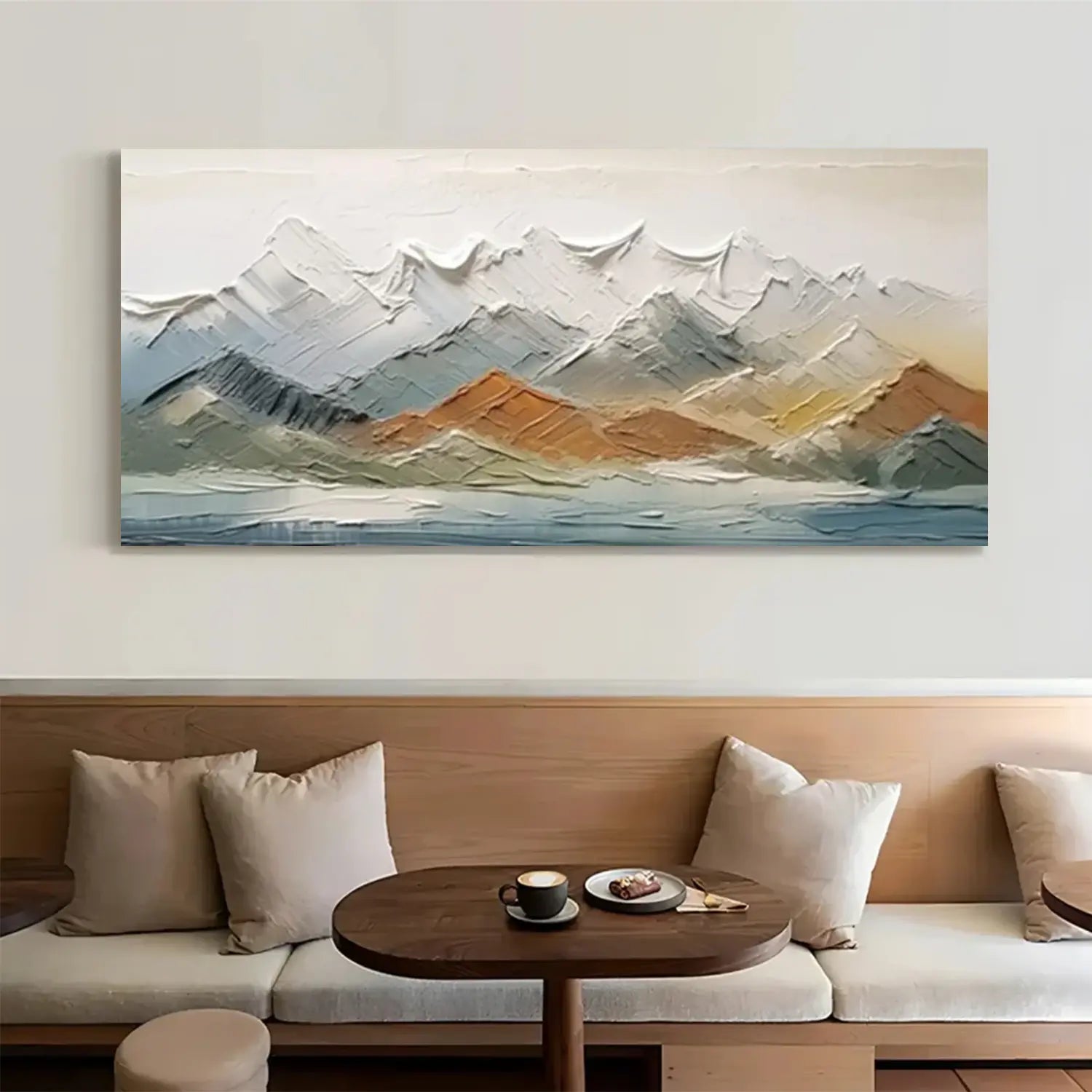 Abstract Mountain Textured Canvas Art