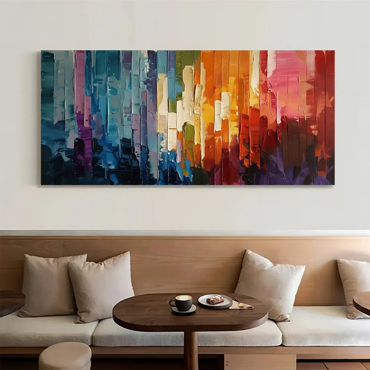 Colorful Abstract Textured Wall Art #AW184