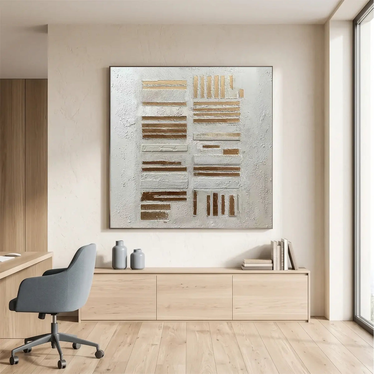 Wabi Sabi Textured Canvas Art #WS050