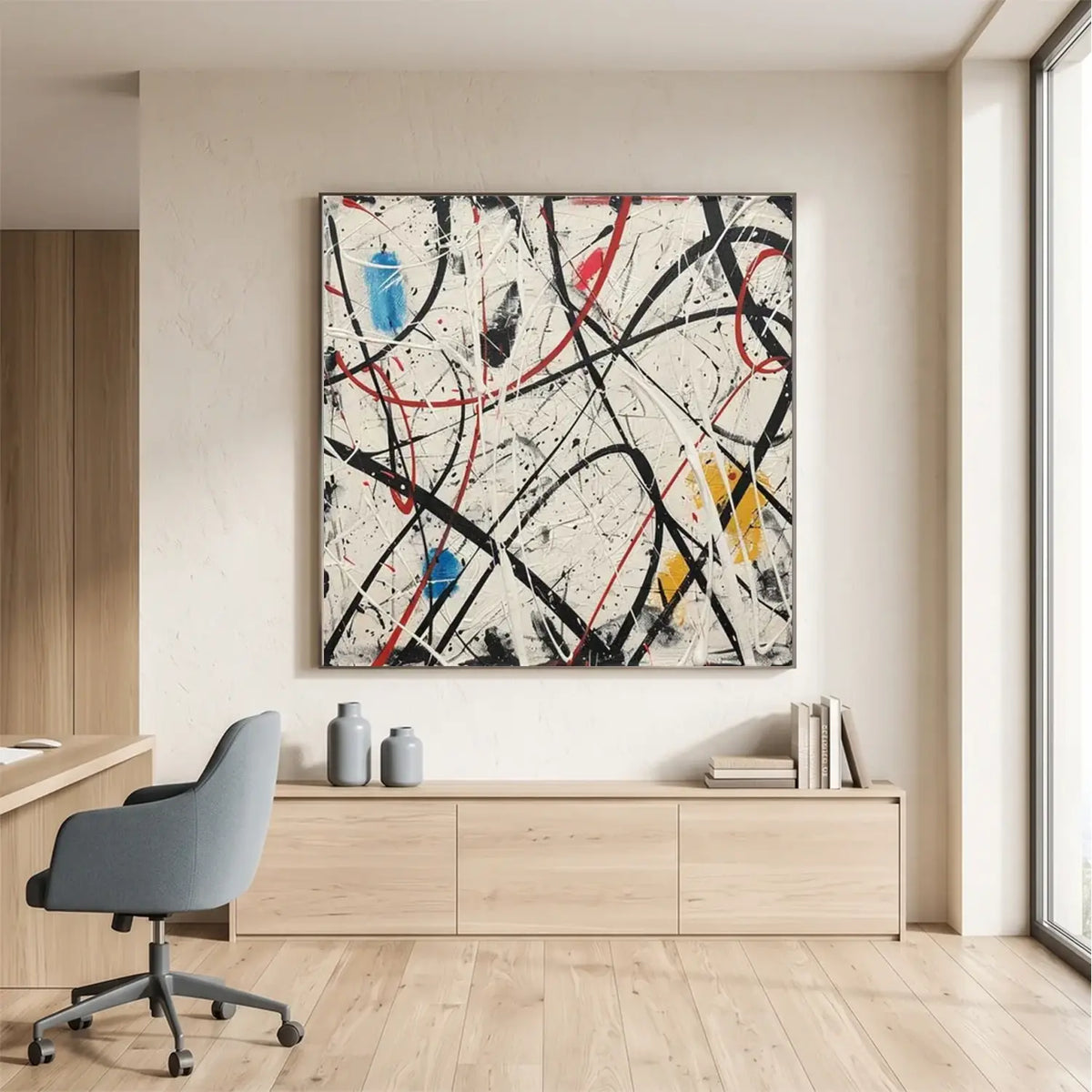 Colorful Pollock Art #PL007