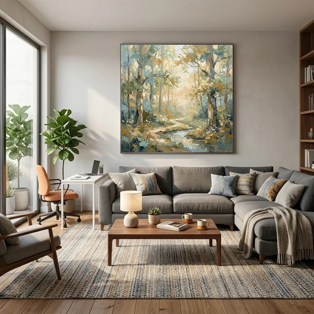 Tree Abstract Textured Wall Art #FT050