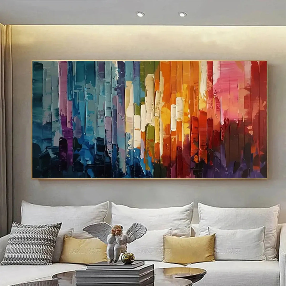 Colorful Abstract Textured Wall Art #AW184