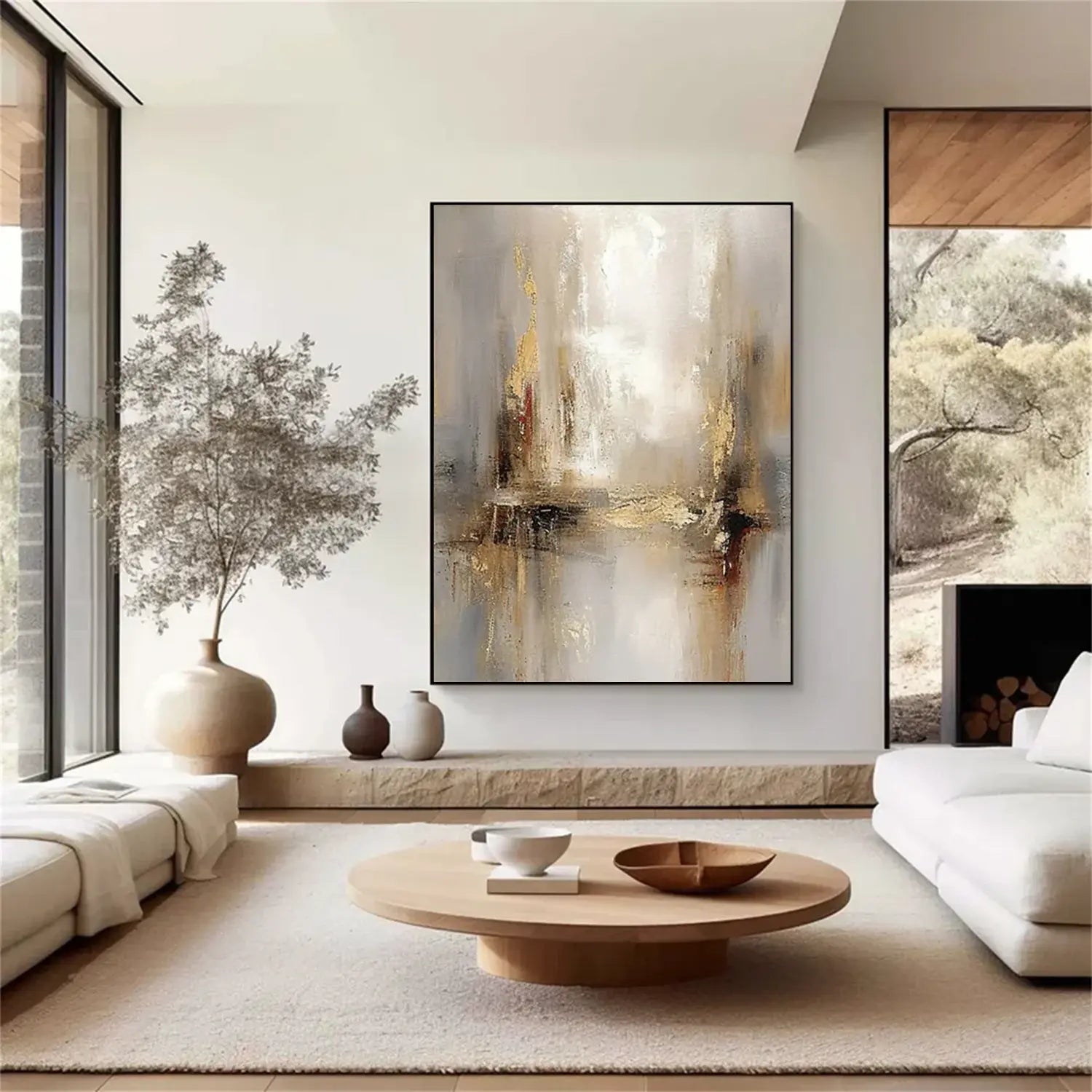Abstract Painting Canvas #AW013