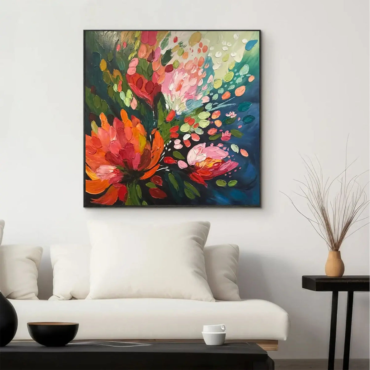 Colorful Flower Abstract Wall Art #FT047